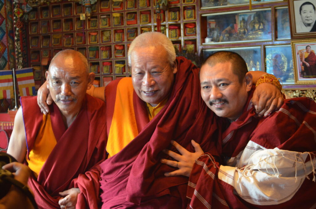 Tenpay Wanchuk Rinpoche, Karwang Nyima Rinpoche and Palyul Choktrul Rinpoche